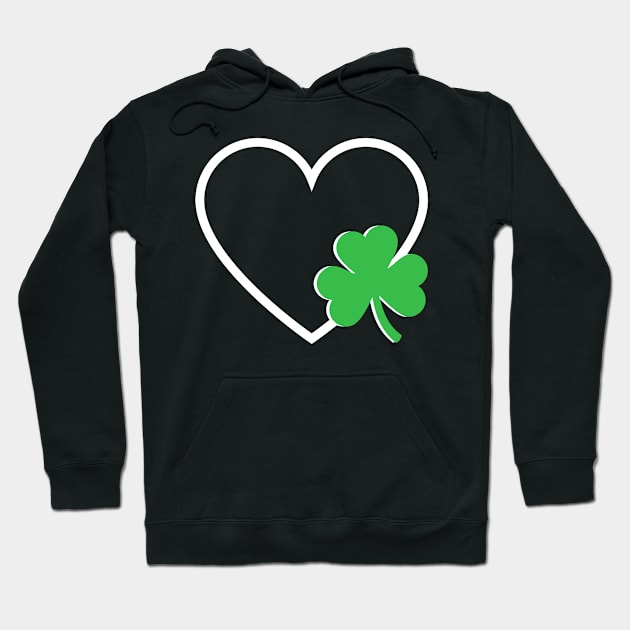 St Patrick's Day Shamrock Heart Irish Toddler Baby Hoodie by starryskin